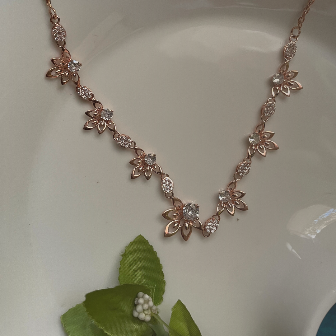Floral Radiance Necklace Set