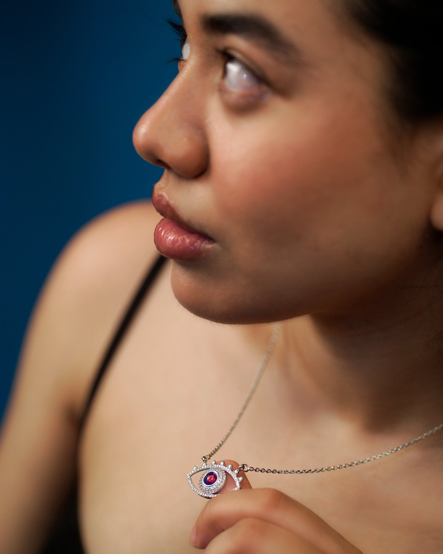 Scarlet Guardian Eye Pendant