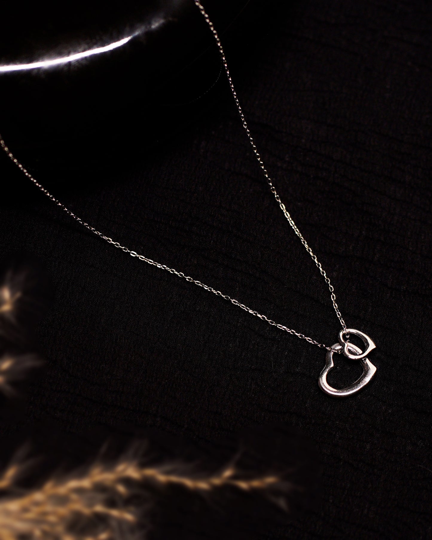 Ebony and Ivory Love Pendant