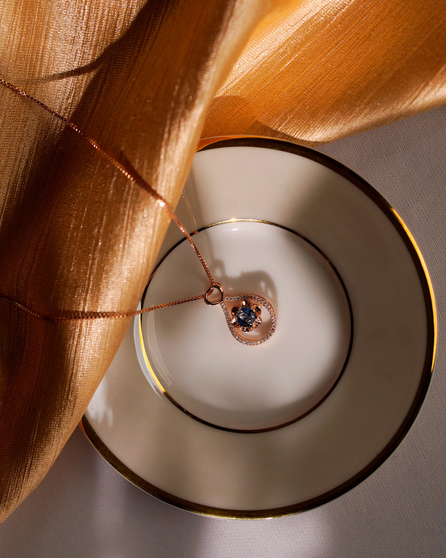 Cobalt Carapace Pendant