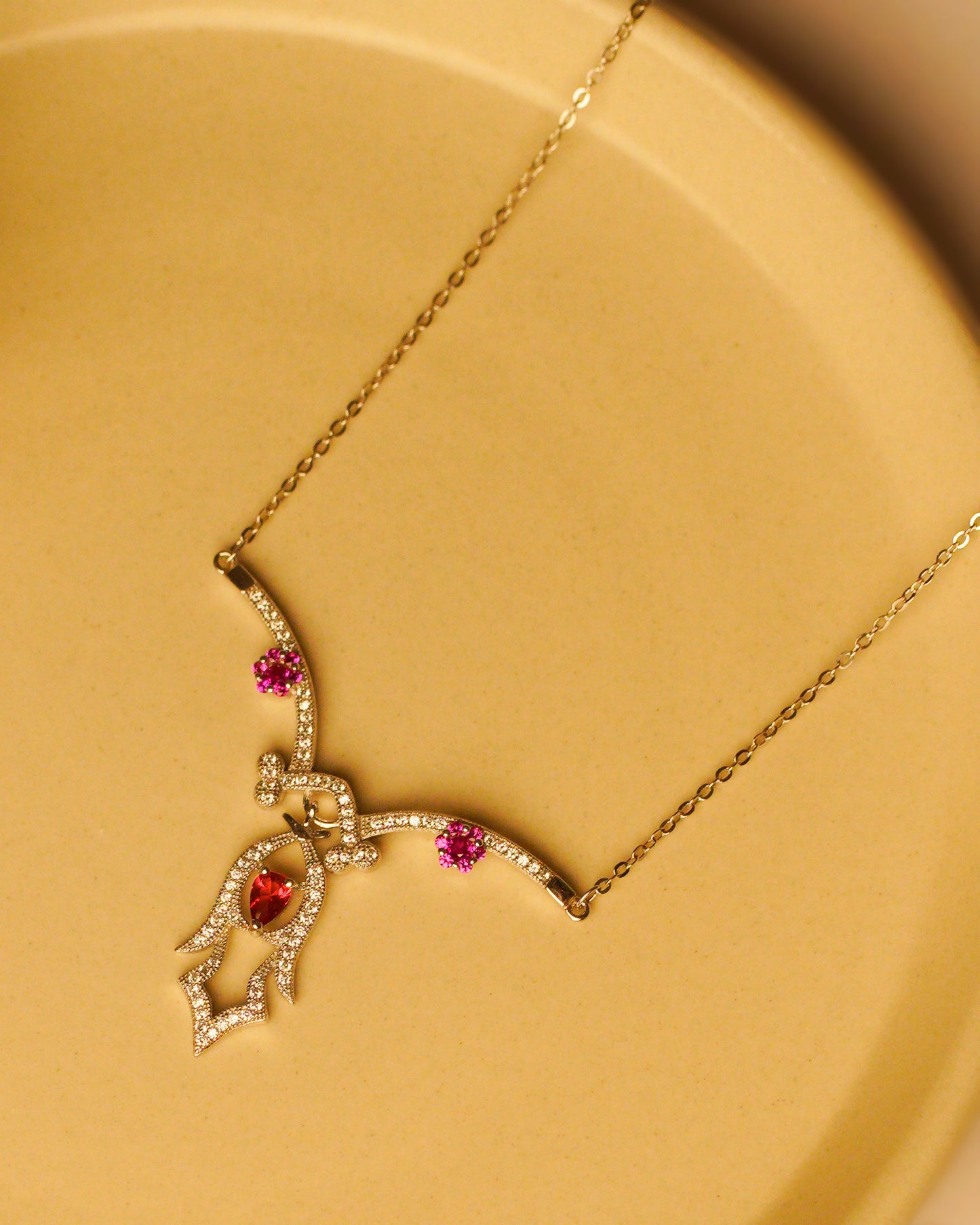 Ruby Rose Collar Pendant