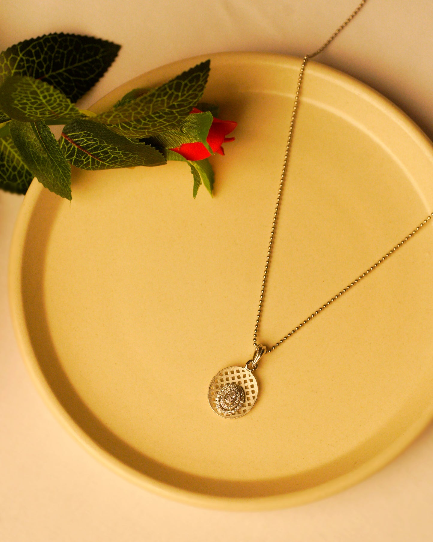 Radiant Circle Mesh Charm