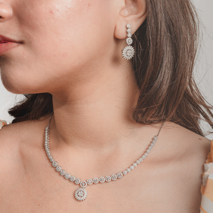 Scarlet Solitaire Necklace Set