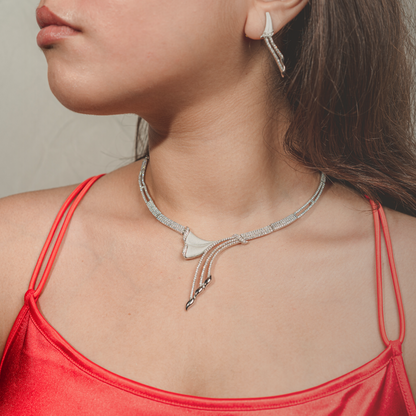 Graceful Arc Necklace Set