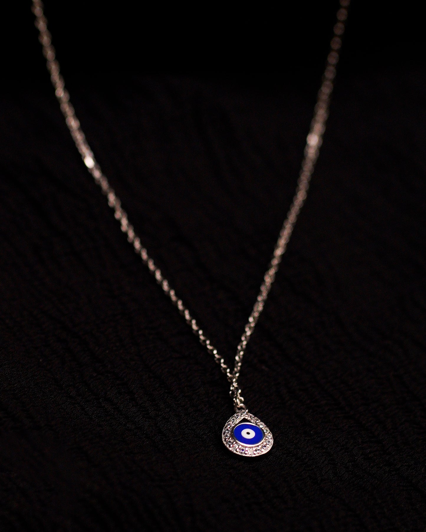 Azure Tear Warding Talisman Pendant