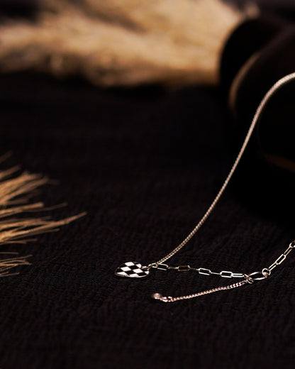 Noir et Blanc Heart Pendant