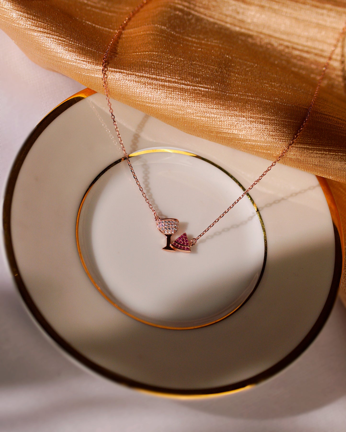 Blush & Brie Pendant