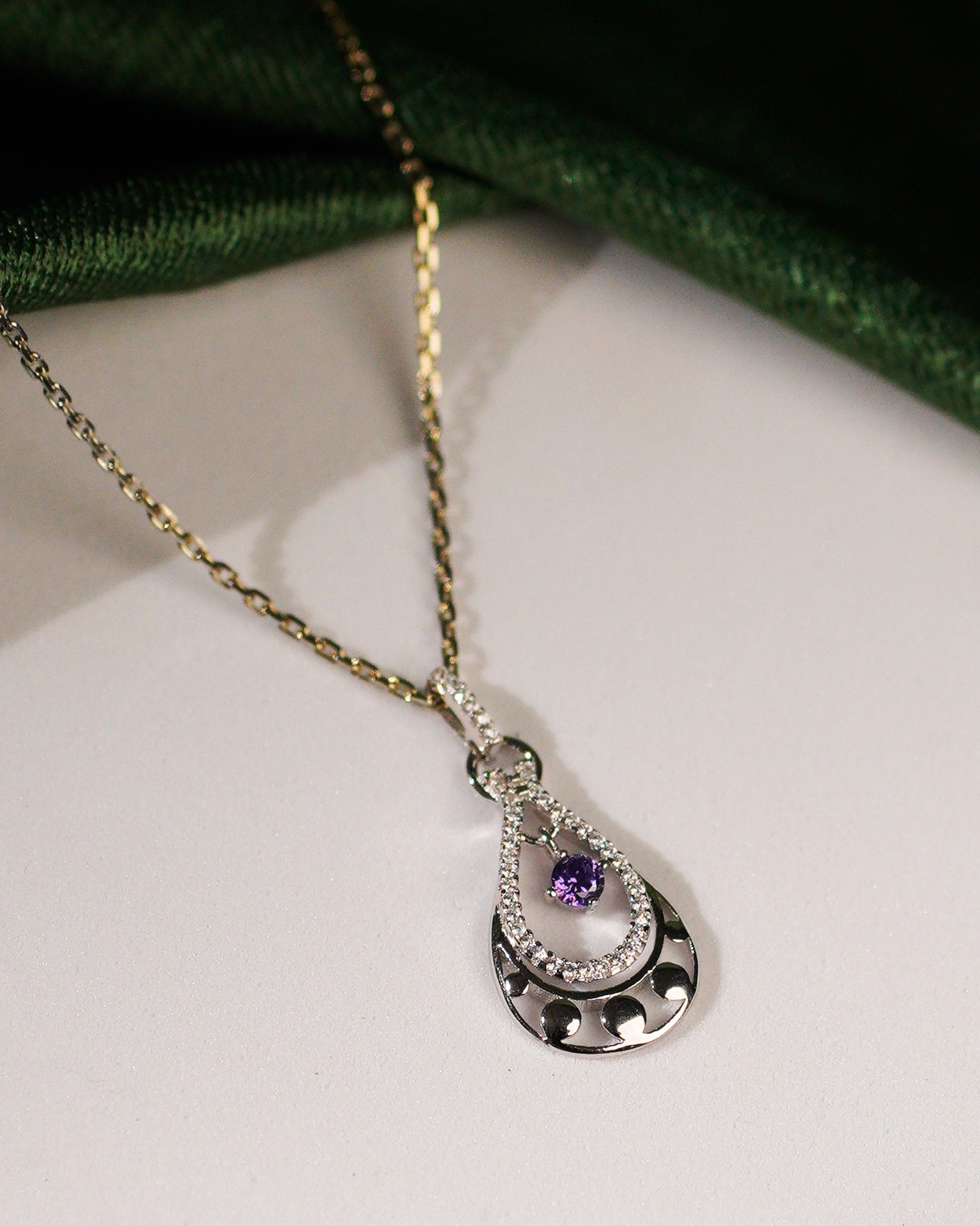 Royal Purple Triad Pendant