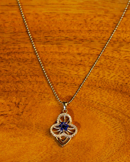 Sapphire Bloom Pendant