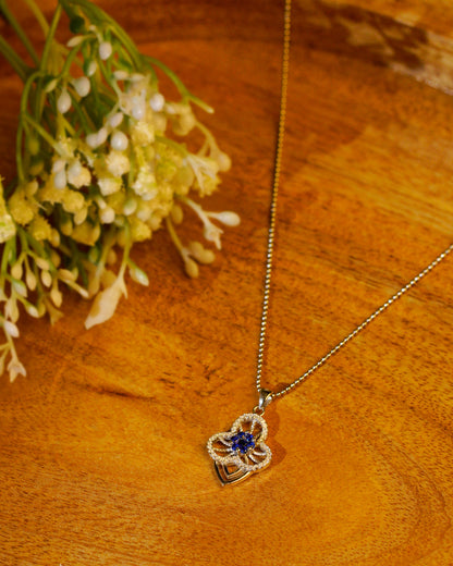 Sapphire Bloom Pendant